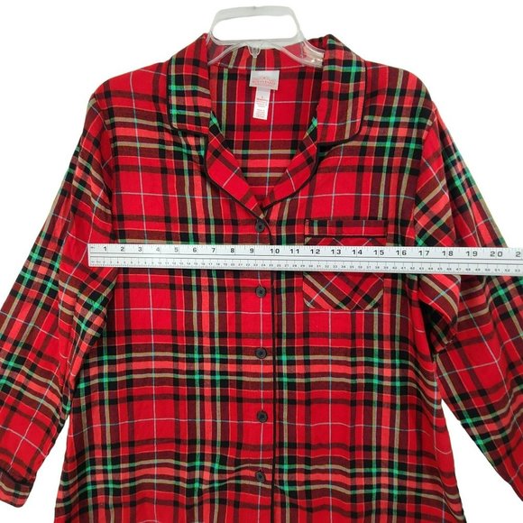Wondershop NWT Women's Pajama Set Red Plaid Size  M - Picture 4 of 16